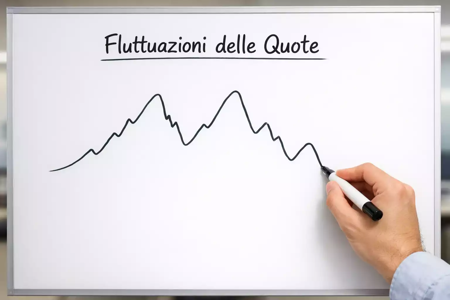 Grafico semplice che mostra andamento quote partita