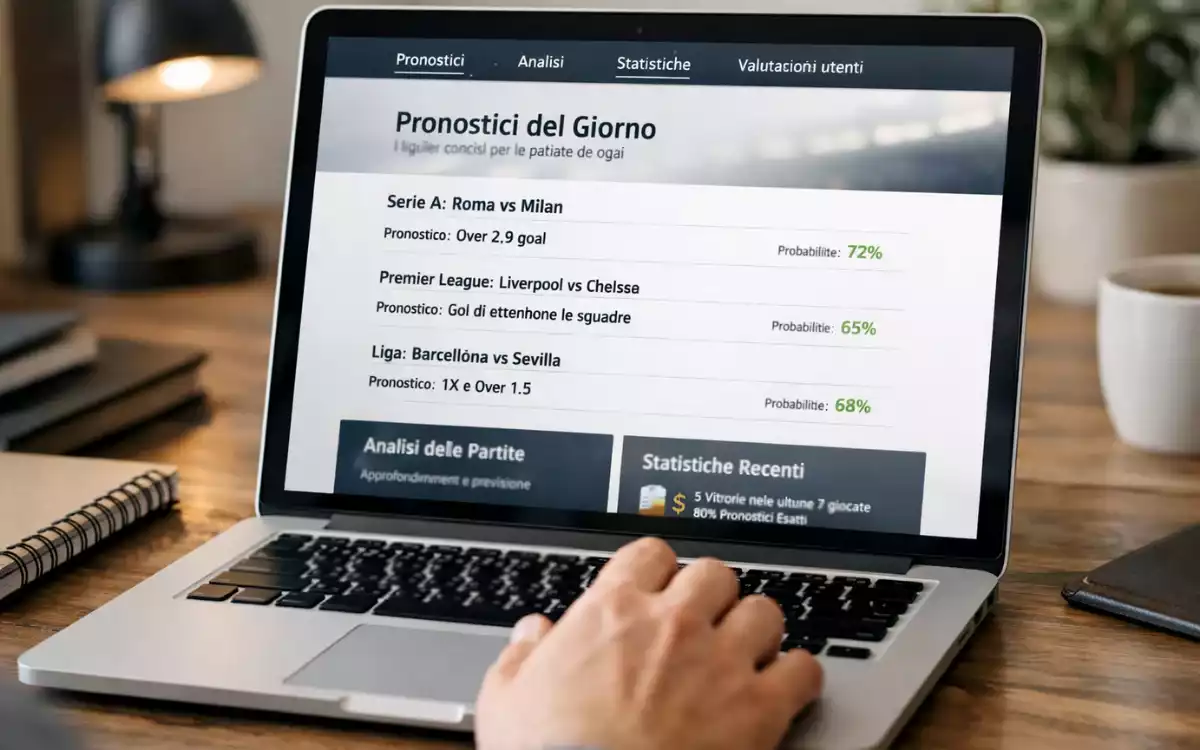 Ricerca di pronostici affidabili su portale specializzato